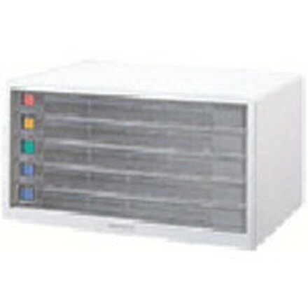 【商品スペック】特長●大容量のA3サイズ・ヨコ型の本体樹脂製の軽量レターケースです。●本体樹脂製の軽量レターケース用途仕様●間口(mm)：494●奥行(mm)：340●高さ(mm)：259●色：白●タイプ：浅5段A3ヨコ型●引出し内寸(mm)間口：453●引出し内寸(mm)奥行：311●引出し内寸(mm)高さ：36仕様2材質／仕上●本体：ポリプロピレン樹脂●引出し：透明スチロール樹脂セット内容／付属品●カラー分類インデックスカード注意【代引きについて】こちらの商品は、代引きでの出荷は受け付けておりません。【送料について】北海道、沖縄、離島は送料を頂きます。