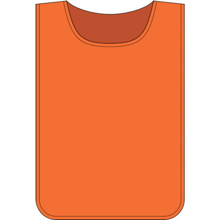 緑十字 安全ベストゼッケン オレンジ無地タイプ ゼッケン-100オレンジ 600×440mm 布製 日本緑十字社 保..