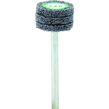 【商品スペック】特長●ポリエステル研磨不織布を使用した強力繊維質のサンダーです。●気孔が多く目づまりがほとんどなく、加工面の発熱を抑えます。用途●一般金属、木工、プラスチックなどの表面研磨に。仕様●粒度(#)：240●外径(mm)：15●幅(mm)：10●軸径(mm)：3●軸長(mm)：35●最高使用回転数(rpm)：20000●全長(mm)：45仕様2材質／仕上セット内容／付属品注意【代引きについて】こちらの商品は、代引きでの出荷は受け付けておりません。【送料について】北海道、沖縄、離島は送料を頂きます。