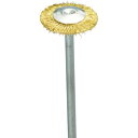 ナカニシ 真鍮 ワイヤーブラシ 10本入 ナカニシ 電動 油圧 空圧工具 研削研磨用品 軸付ブラシ(代引不可)【送料無料】