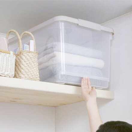 TENMA トッテモ便利箱 40L カプチーノ 400×550×330 天馬 物流 保管用品 収納用品 フタ式収納ケース(代引不可) 2