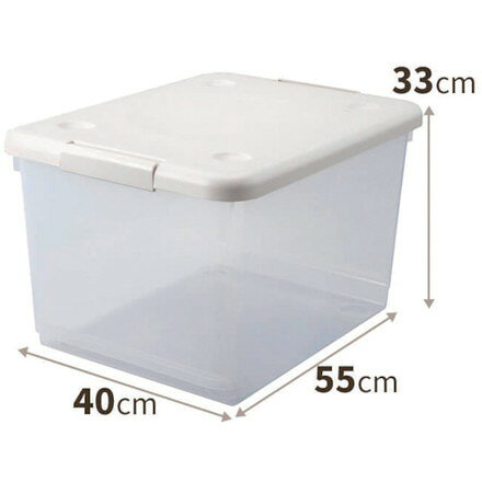 TENMA トッテモ便利箱 40L カプチーノ 400×550×330 天馬 物流 保管用品 収納用品 フタ式収納ケース(代引不可) 3