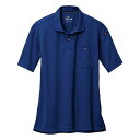 バートル 半袖ポロシャツ667-3-LLネイビー 6673LL 保護具 作業服 シャツ(代引不可)