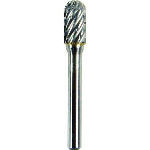 NRS 超硬バー 砲弾d-steelカット 刃径10×刃長19×軸径6×軸長46 ロー付 TCBSTL3600(代引不可)【送料無料】