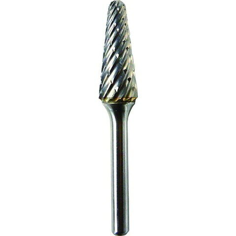 NRS 超硬バー テーパーd-steelカット 刃径12×刃長30×軸径6×軸長45 ロー付 TCBSTL4700(代引不可)【送料無料】