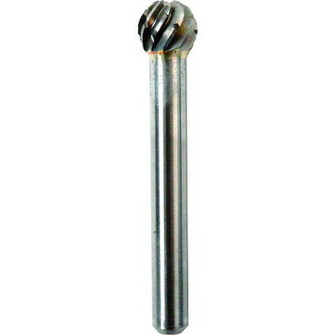 NRS 超硬バー 球d-steelカット 刃径10×刃長9×軸径6×軸長44 ロー付 TCBSTL7600(代引不可)【送料無料】