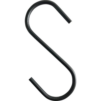 TRUSCO Sフック スチール製 75mm 黒 TSTS575BK 金物・建築資材 建築金物 荷役金具(代引不可)