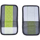 TRUSCO メッシュ安全ベスト ウエスト延長パッド 紺*イエロー TMVEBY 保護具 作業服 安全ベスト(代引不可)