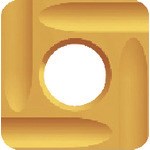 富士元 フェイス加工用Nタイプ精密級チップ 超硬M種 TiN NK3030 N43GUR 切削工具 面取り工具 工作機用面取り工具(代引不可)