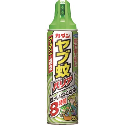 特長●茂みや地面、壁にスプレーするだけで、最大8時間ヤブ蚊を寄せ付けません。●処理しやすいジェットタイプです。●無香料だからニオイが気になりません。●植物にやさしい水性処方です。用途●屋外でのヤブ蚊、マダニの忌避。●ガーデニングをはじめ、様々なアウトドアシーンに。仕様●効果持続目安：8時間●容量(ml)：550仕様2●防除用医薬部外品注意●防除用医薬部外品原産国（名称）：日本メーカー名：フマキラー【代引きについて】こちらの商品は、代引きでの出荷は受け付けておりません。【送料について】北海道、沖縄、離島は送料を頂きます。