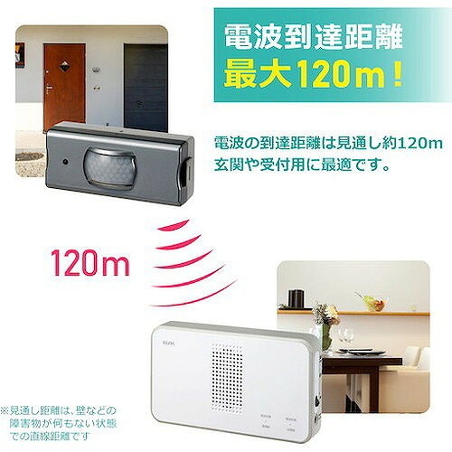 ELPA ワイヤレスチャイムセンサーセット EWSS5033 オフィス・住設用品 オフィス備...