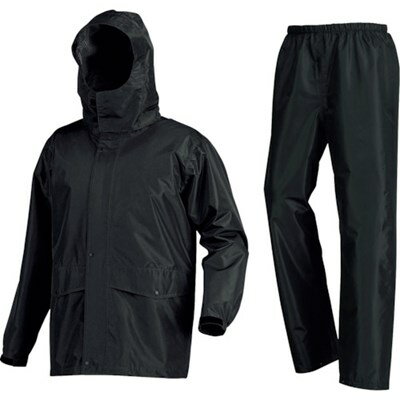 カジメイク 7541 ローリングレインスーツ ブラック M 754191M 保護具 作業服 雨具(代引不可)【送料無料】