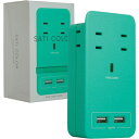 Fargo SATI COLOR AC4個口 4.2A USB ライトブルー CT221LB オフィス・住設用品 OA用品 OAタップ(代引不可)【送料無料】(2)