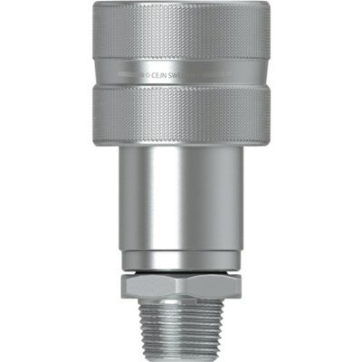 セイン シリーズ232 スクリュータイプカップリング ポペットバルブ付 呼径10mm NPT3/8オネジ 102321494 荷役用品 ウインチ・ジャッキ ポンプ式ジャッキ(代引不可)【送料無料】