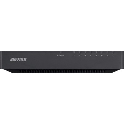 バッファロー 10/100Mbps対応 スイッチングハブ プラスチック筐体/電源外付けモデル 8ポート ブラック LSW4TX8EPBKD 電子機器 電気・電子部品 通信機器(代引不可)【送料無料】