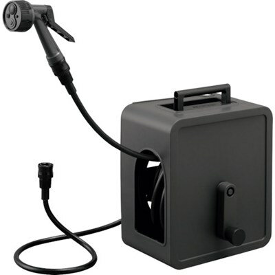 IRIS 292686 フルカバーコンパクトホースリール20m ダークグレー FCH20MDH 園芸用品 ホース・散水用品 ホースリール(代引不可)【送料無料】