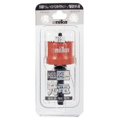 ユニカ ハイスホールソー充電17mm HSSJ17 切削工具 穴あけ工具 ホールソー(代引不可)