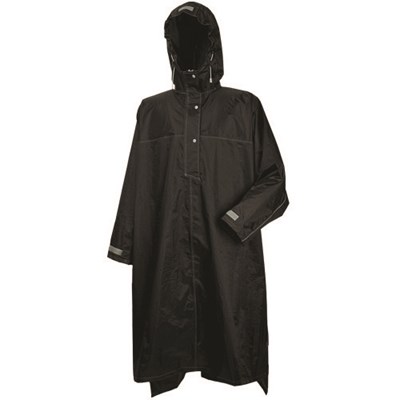 カジメイク ハイポンチョ ブラック F 334091F 保護具 作業服 雨具(代引不可)【送料無料】