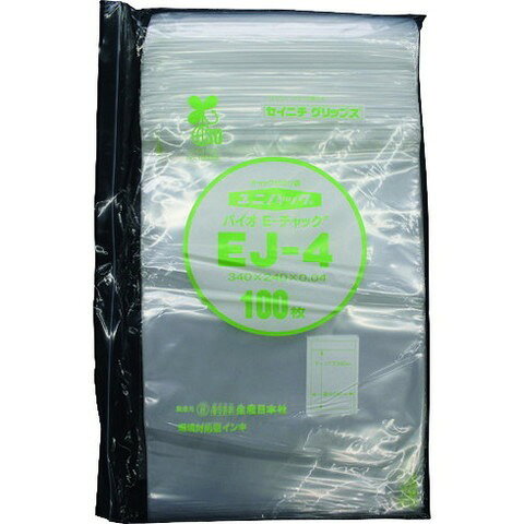 【商品詳細】●フィルム厚0.04mmのチャック付ポリエチレン袋です。●従来品と比較しCO2排出量を約20％削減●バイオマスマーク認定商品●開けやすく閉めやすいE−チャックを採用●衣類・日用雑貨・食品など幅広い用途に使用できます。●色：透明●縦(mm)：340●横(mm)：240●厚さ(mm)：0.04●厚さ：0.04mm●開口段差カット●底折り返し●天開き●サイド溶断シール●グリーン購入法適合品●開け易くて閉め易いEチャックです。材質／仕上●グリーンポリエチレン（PE）●　注意●酸・アルカリなど特殊な内容物や細かな使用については、事前にご相談ください。JANコード 4909767162104【代引きについて】こちらの商品は、代引きでの出荷は受け付けておりません。【送料について】北海道、沖縄、離島は送料を頂きます。