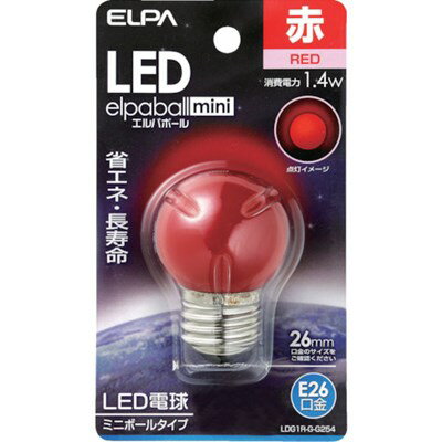 特長●光源にはLEDを使用していますので、消費電力が少ない省エネタイプです。●電飾、サイン用照明に適しています。仕様●光源色：赤●外径(mm)：40●全長(mm)：61●消費電力(W)：1.4●口金：E26●定格寿命(時間)：30000●標準消費電力料金：0.04円/h●電源(V)：AC100V●交流電源：100V 50/60Hz共用●定格入力電流(A)：0.016仕様2●屋内用●定格寿命：30000時間原産国（名称）：台湾【代引きについて】こちらの商品は、代引きでの出荷は受け付けておりません。【送料について】北海道、沖縄、離島は送料を頂きます。