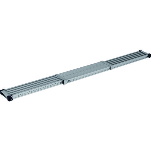 特長●作業場所に合わせて調整可能で安全性を考慮した伸縮式足場板です。●サイドには傷つけ防止のクッションカバーを装備しています。●かけやすい側面フレームにより持ち運びの負担を軽減します。用途●室内屋外の足場に。仕様●最大使用質量(kg)：12...