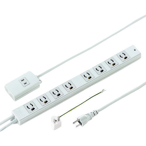 SANWA 抜け止めタップ(手元集中スイッチ付き) TAPMG3812N オフィス 住設用品 OA用品 OAタップ(代引不可..