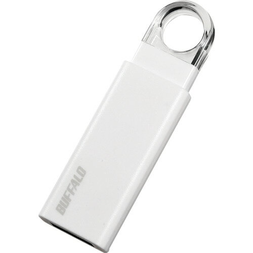 BUFFALO オートリターン機構搭載 ノックスライド USB3.1(Gen1)/USB3.0対応 USBメモリー 32GB ホワイト RUF3KS32GAWH オフィス 住設用品 OA用品 メモリ(代引不可)