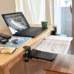 サンコー 後付けできるデスク収納「スライド式キーボードトレイ2」 SCTAKTBK オフィス 住設用品 OA用品 ボード(代引不可)【送料無料】 [3]