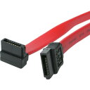 StarTech ドライブケーブル/SATA/45cm/片側L型下向き/ラッチなし/レッド SATA18RA1 電子機器 電気 電子部品 ケーブル(代引不可)