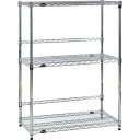 TRUSCO スチール製メッシュラック W905XD457XH923 3段 バックバー付 TMEBB3343 物流 保管用品 物品棚 メッシュ棚(代引不可)【送料無料】