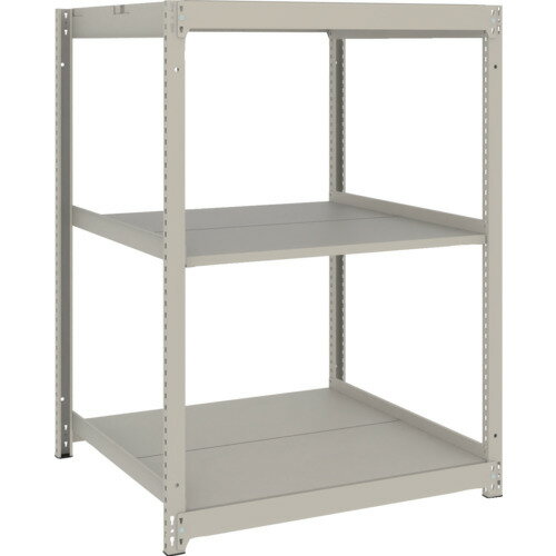TRUSCO スチールラック 薄型ラック(耐荷重100Kg)900×875×H1200 3段単体 ネオグレー ネオグレー UL4393 物流 保管用品 物品棚 軽量棚(代引不可)【送料無料】