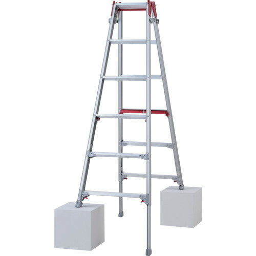 Stepladders, Ladders - ハセガワ 脚部伸縮脚立 シャガマン 6段 RYR18A 工事 照明用品 はしご 脚立 脚立(代引不可)【送料無料】