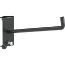 TRUSCO パンチングパネル用工具フック2穴掛け 1本爪ロング 黒 SFS1LBK 物流 保管用品 工場用保管設備 パネルラック(代引不可)