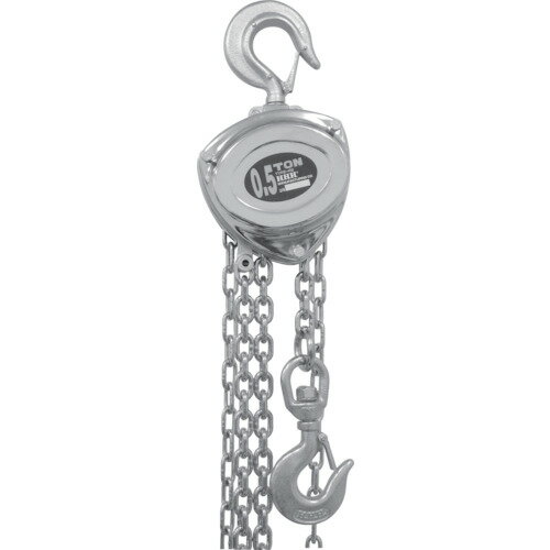 HHH ステンレスチェーン チェーンブロック0.5tX2.5m SCB0.5 荷役用品 チェーンブロック クレーン 手動チェーンブロック(代引不可)【送料無料】