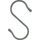 ニッサチェイン 単管用フックS型 鉄ビニコートストーングレー 仕上径6mm(線径5mm) 150mm 20個入り ISH150VW オフィス 住設用品 オフィス...