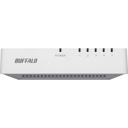 BUFFALO 10/100Mbps対応 スイッチングハブ プラスチック筐体/電源外付けモデル 5ポート ホワイト LSW4T..