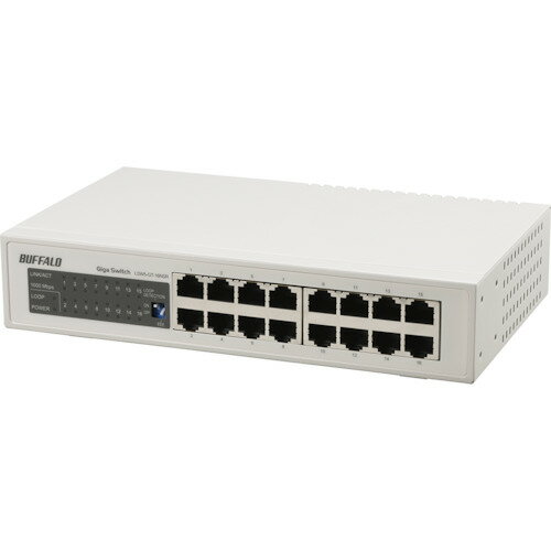 BUFFALO Giga スイッチングHub 金属筺体/電源内蔵 16ポート LSW5GT16NSR 電子機器 電気 電子部品 通信機器(代引不可)【送料無料】
