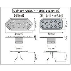 Hoshin 溝蓋キャップ S型(鉄製) MCSSA オフィス 住設用品 物置 エクステリア用品 ...
