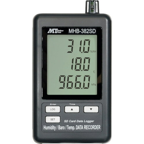 MT データロガー温湿度 気圧計 MHB382SD 測定 計測用品 環境計測機器 温度計 湿度計(代引不可)【送料無..