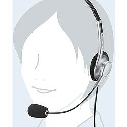 SANWA マルチメディアPCヘッドセット MMHS515SVN オフィス 住設用品 OA用品 周辺機器(代引不可)