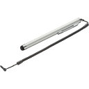 SANWA スマートフォン&タブレット用タッチペン(シルバー) PDAPEN25SV オフィス 住設用品 OA用品 スマートフォン タブレット用品(代引不可)