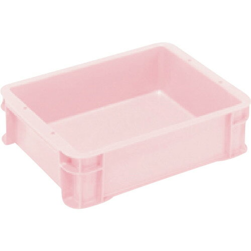 ヒシ S型コンテナ パステルピンク 有効内寸312×237×83mm PAS6PN 物流 保管用品 コンテナ パレット ボックス型コンテナ(代引不可)