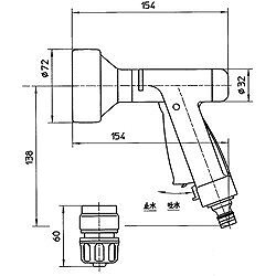 SANEI マルチレバーノズル PN56760S 園芸用品 ホース 散水用品 ホースノズル(代引不可)【送料無料】