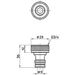 SANEI 金属製ネジニップル PL602120 工事 照明用品 管工機材 給水設備用継手(代引不可) 3