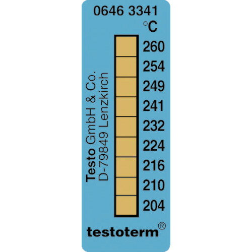 TESTO サーモメーター テープ 646.334120426 測定 計測用品 環境計測機器 熱感知 測定器(代引不可)【送料無料】