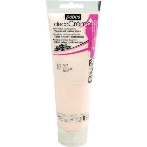 Pebeo デコクリーム 120mlマット ヌード 89010 工事 照明用品 塗装 内装用品 塗料(代引不可)