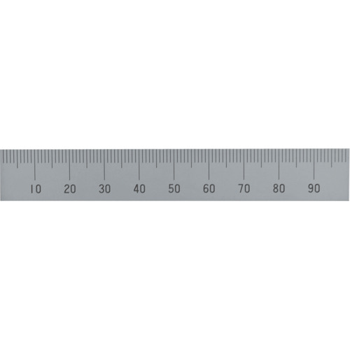 曲尺 - シンワ マシンスケール100mm上段左基点目盛穴無 14128 測定 計測用品 測定工具 定規(代引不可)