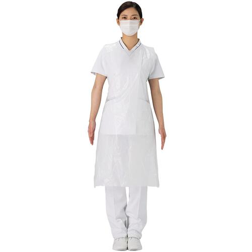 Aprons - マツヨシ PEエプロン袖なし(ホワイト 24712700 50枚入 24712700 保護具 保護服 防護服 エプロン(代引不可)