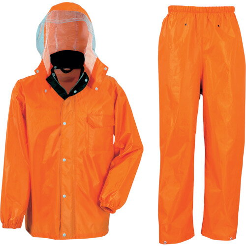 カジメイク ディフェンドレインスーツ オレンジ L 329325L 保護具 作業服 雨具(代引不可) カジメイク ディフェンドレインスーツ オレンジ L 329325L 保護具 作業服 雨具(代引不可)