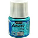 Pebeo 布用水性アクリル絵具セタカラーグリッター 45ml ターコイズ 329206 工事 照明用品 塗装 内装用品 塗料(代引不可)